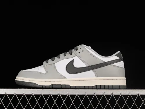 All categories Nk SB Dunk Series Nk SB Dunk Low low-top sneakers #ZG version Nk Dunk Low "Light Smoke Grey" white gray SB low-top sports and leisure sneakers DD1503-117